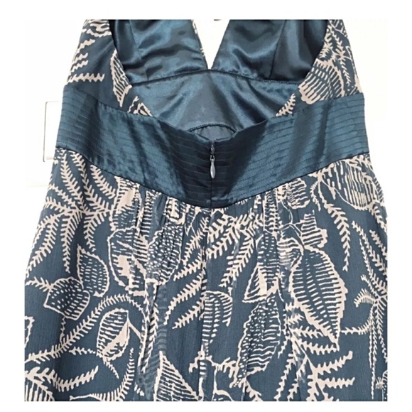 BCBGMAXAZRIA Sz 2 Embellished Silk Chiffon Dress - Picture 4 of 6